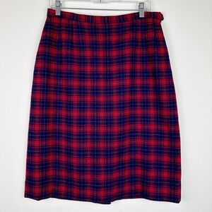 Pendleton Vintage Plaid Wool Skirt